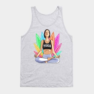 International Yoga Day Lotus Pose Tank Top